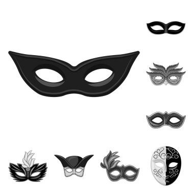 Venezia ve festival simge vektör tasarımı. Venezia ve kutlama hisse senedi vektör çizim topluluğu.