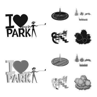 Vektör çizim işareti kentsel ve sokak. Kentsel topluluğu ve gevşeme hisse senedi vektör çizim.