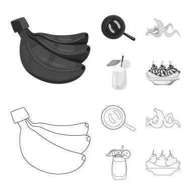 Doğal ve vejetaryen sembolü yalıtılmış nesne. Doğal ve yeme hisse senedi vektör çizim seti.