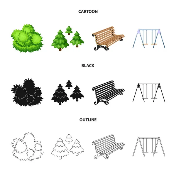 Conception vectorielle de signalisation urbaine et routière. Collection de symboles de stock urbain et de relaxation pour le web . — Image vectorielle