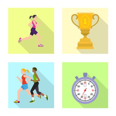 Spor ve kazanan logo yalıtılmış nesne. Spor ve fitness hisse senedi simgesi için web topluluğu.