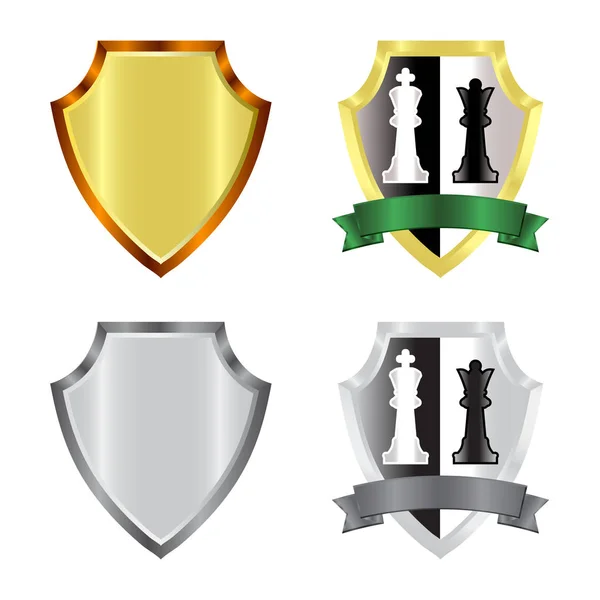 Illustrazione vettoriale dell'emblema e del segno distintivo. Set di emblema e adesivo stock vettoriale illustrazione . — Vettoriale Stock