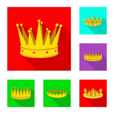 Vektör çizim Ortaçağ ve asalet oturum açın. Monarşi hisse senedi vektör çizim ve Ortaçağ kümesi.