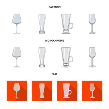 Form ve kutlama simge vektör tasarımı. Web formu ve birim hisse senedi simgesi kümesi.