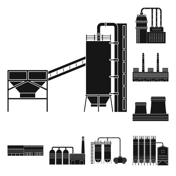 Mimari ve teknoloji işareti vektör Illustration. Web için mimari ve bina stok sembolü seti. — Stok Vektör