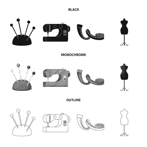 Векторні ілюстрації ремесел та символів рукоділля. Набір ремесел і промисловості Векторні значки для запасів . — стоковий вектор