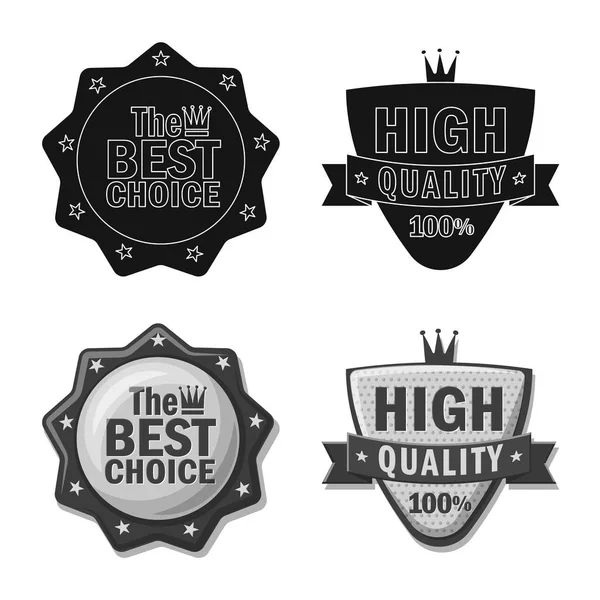 Best choice badge logo design. Stock Vector