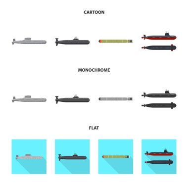 Savaş ve gemi simge vektör tasarımı. Savaş ve filo hisse senedi simgesi için web topluluğu.