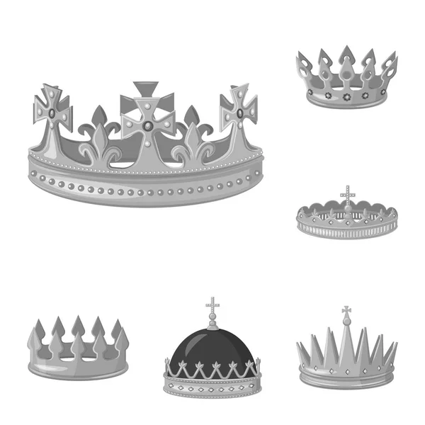 Векторный дизайн жемчужины и логотипа vip. Набор векторных значков драгоценности и благородства для склада . — стоковый вектор
