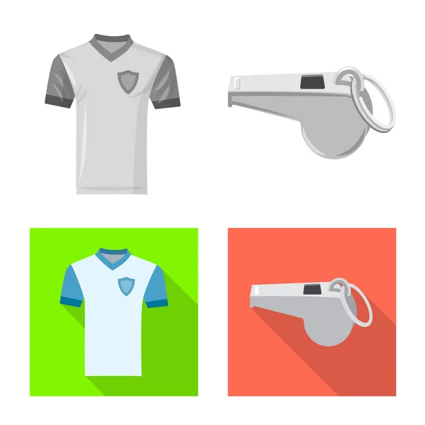 Projeto vetorial de futebol e logotipo da engrenagem. Coleção de futebol e torneio vetor ícone para estoque . —  Vetores de Stock