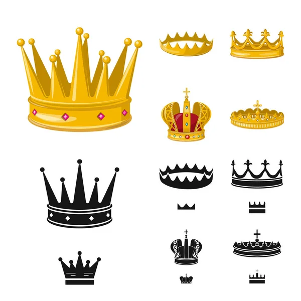 Vector design a középkori és a nemesség ikon. A középkori gyűjtemény és a monarchia vektor ikon készletek. — Stock Vector