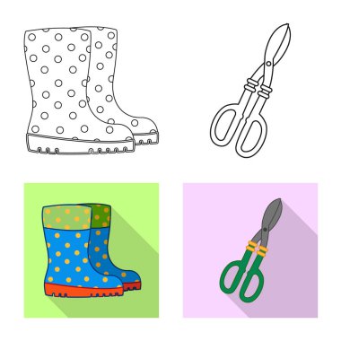 Çiftlik ve tarım logo vektör tasarımı. Çiftlik ve bitki hisse senedi simgesi için web topluluğu.