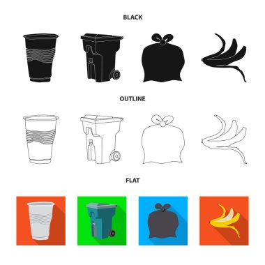 Döküm ve sıralama simge vektör Illustration. Döküm ve hisse senedi için önemsiz vektör simge kümesi.