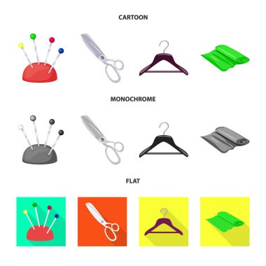 El sanatları ve el sanatları simge vektör Illustration. Hisse senedi için craft ve sanayi vektör simge topluluğu.