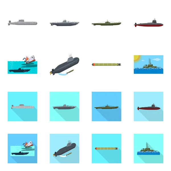 Vektor konstrukce válce a loď symbol. Sada válce a flotily vektorové ikony pro stock. — Stockový vektor