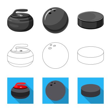 Spor ve topu simge vektör Illustration. Spor ve spor stok vektör çizim.