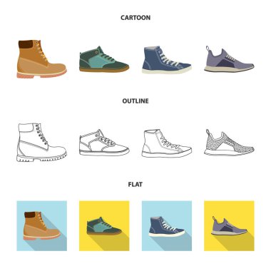 Ayakkabı ve ayakkabı simge vektör tasarımı. Ayakkabı ayarla ve hisse senedi simgesi web için ayak.