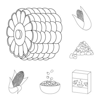 Çiftlik ve kırpma simgesi yalıtılmış nesne. Web Çiftliği ve beslenme hisse senedi simgesi kümesi.