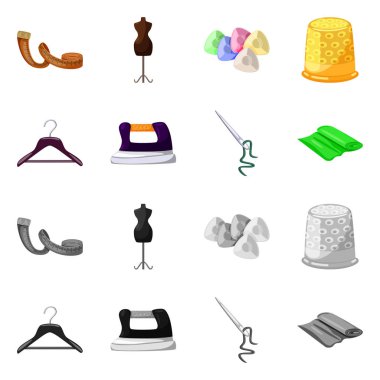 El sanatları ve el sanatları simge vektör Illustration. Web için craft ve endüstri hisse senedi simgesi kümesi.