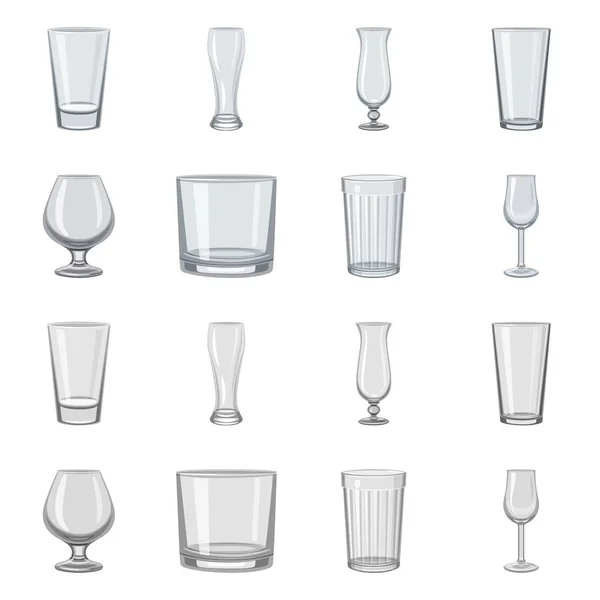 Geïsoleerde object van vorm en viering teken. Set van vorm en volume vector pictogram voor voorraad. — Stockvector