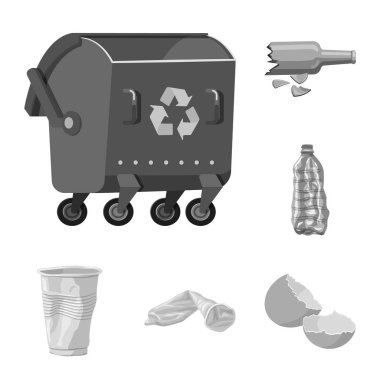 İzole nesne sipariş ve geri dönüşüm sembolü. Stok için sipariş ve sıralama vektör simgesi kümesi.