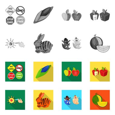 Test ve sentetik işareti vektör Illustration. Sınama ve laboratuvar hisse senedi vektör çizim seti.