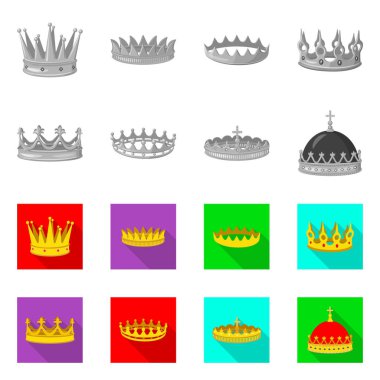 Ortaçağ yalıtılmış nesne ve asalet logosu. Ortaçağ topluluğu ve hisse senedi için monarşi vektör simgesi.