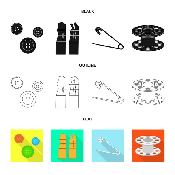 Diseño vectorial del logotipo artesanal y artesanal. Conjunto de icono de vector artesanal e industrial para stock . — Archivo Imágenes Vectoriales