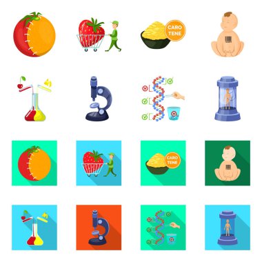 Test ve sentetik simgesi yalıtılmış nesne. Web test ve laboratuvar hisse senedi simgesi kümesi.