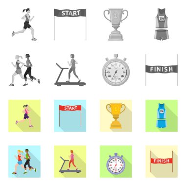 Spor ve kazanan sembol yalıtılmış nesne. Spor ve fitness hisse senedi simgesi web için kümesi.