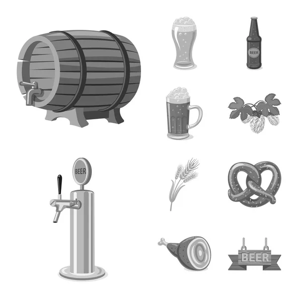 Diseño vectorial del logotipo del pub y la barra. Conjunto de pub e interior stock vector ilustración . — Archivo Imágenes Vectoriales