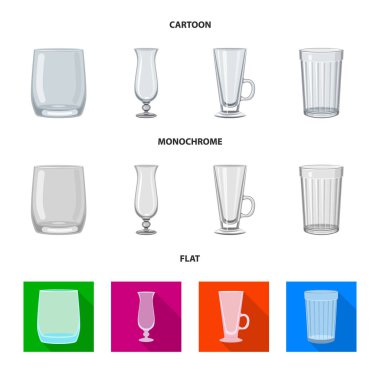 Form ve kutlama simge vektör tasarımı. Form ve birim hisse senedi vektör çizim seti.