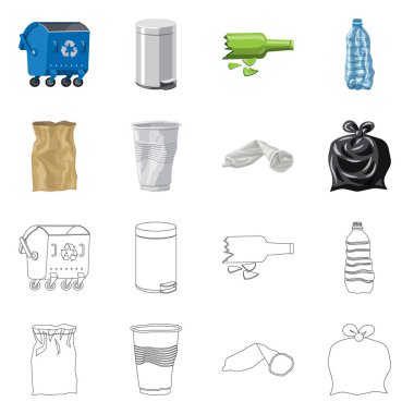 Tasarım döküm ve sıralama işareti vektör. Döküm ve hisse senedi için önemsiz vektör ikon koleksiyonu.