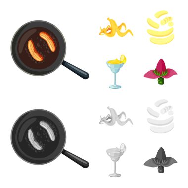 Doğal ve vejetaryen logosu yalıtılmış nesne. Doğal ve yeme hisse senedi simgesi için web topluluğu.