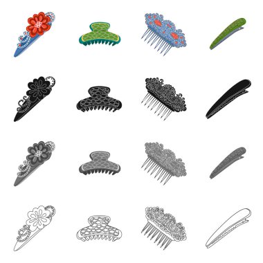 Güzellik ve moda ikonu yalıtılmış nesne. Güzellik ve hisse senedi için kadın vektör simge kümesi.