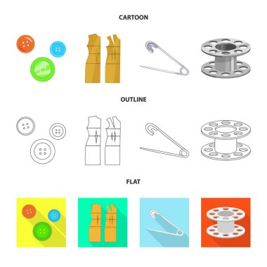 El sanatları ve el sanatları işaretin yalıtılmış nesne. Zanaat ve sanayi stok vektör çizim topluluğu.