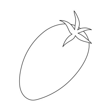 Domates ve kırmızı simge vektör tasarımı. Domates ve yeme stok vektör çizim koleksiyonu.