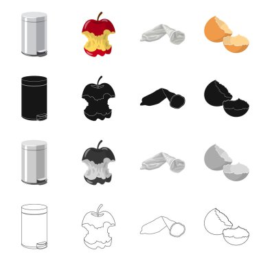 Döküm ve sıralama sembolü yalıtılmış nesne. Döküm ve hisse senedi için önemsiz vektör ikon koleksiyonu.