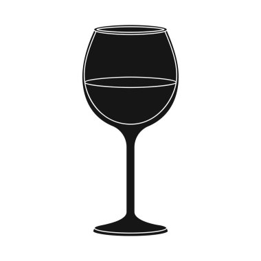 Vektör Illustration şarap ve kırmızı sembolü. Stok için şarap ve Wineglass vektör simgesi seti.