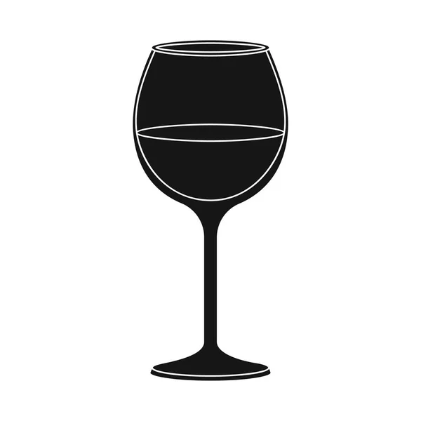 Vector illustration of wine and red symbol. Set of wine and wineglass vector icon for stock. — Stock Vector