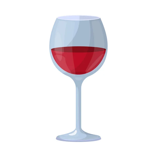 Isolated object of wine and red sign. Set of wine and wineglass vector icon for stock. — Stock Vector