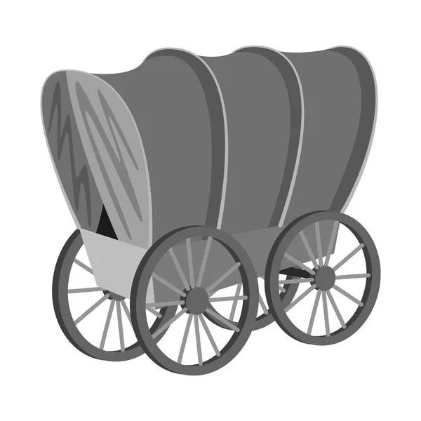 Vector ontwerp van Stagecoach en Wagon teken. Set van Stagecoach en Ride stockvector illustratie. — Stockvector