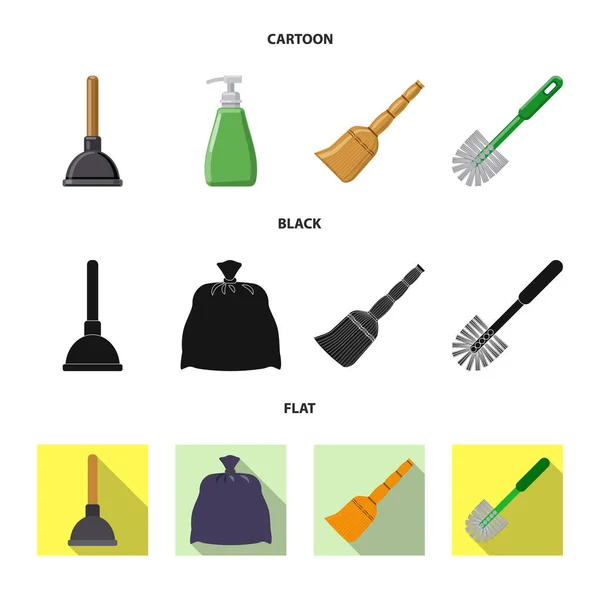 Απομονωμένο αντικείμενο του καθαρισμού και εξυπηρέτησης σημάδι. Συλλογή από εικονογράφηση διάνυσμα απόθεμα καθαρισμού και οικιακής χρήσης. — Διανυσματικό Αρχείο