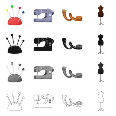 El sanatları ve el sanatları logo vektör tasarımı. Hisse senedi için craft ve sanayi vektör simge kümesi.