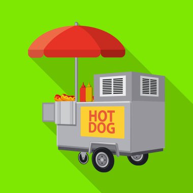 Sepet ve şemsiye simgesinin vektör tasarımı. Web için sepet ve mobil stok sembolü koleksiyonu.