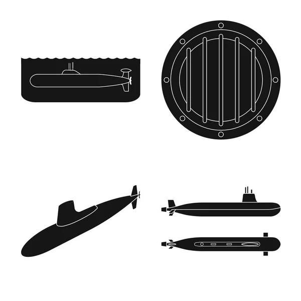 Projekt wektorowy technologii i ikony floty. Kolekcja technologii i symbol marynarki wojennej dla sieci. — Wektor stockowy