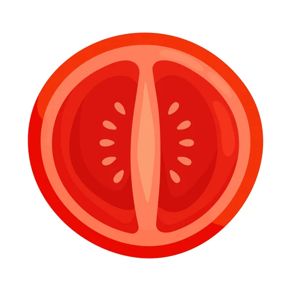 半和番茄标志的矢量设计。为库存的半和维生素载体图标集. — 图库矢量图片
