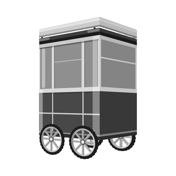 Diseño vectorial de carro e icono móvil. Conjunto de carro y servicio de símbolo de stock para web . — Archivo Imágenes Vectoriales