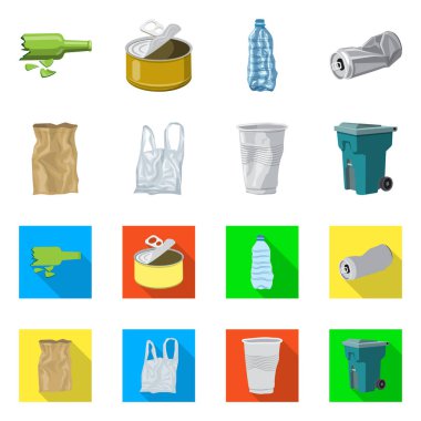 Döküm ve sıralama sembolü yalıtılmış nesne. Döküm ve önemsiz hisse senedi vektör çizim koleksiyonu.