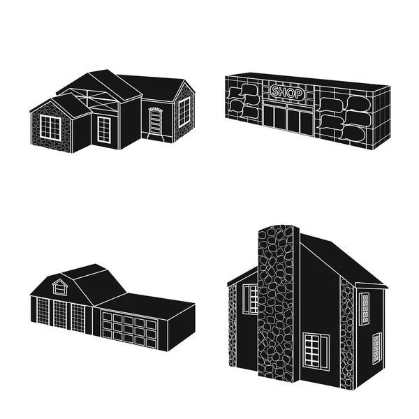 Objeto isolado de renovação e logotipo da infraestrutura. Coleção de renovação e ícone de vetor de casa para estoque . —  Vetores de Stock